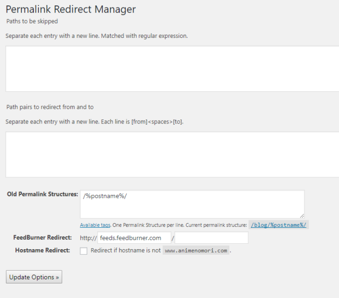 Permalink Redirect Manager